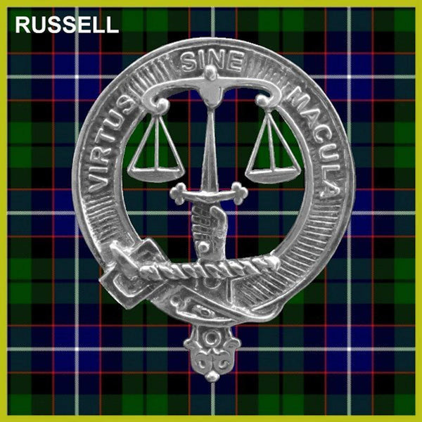 Russell Scottish Clan Crest Badge Dress Fur Sporran