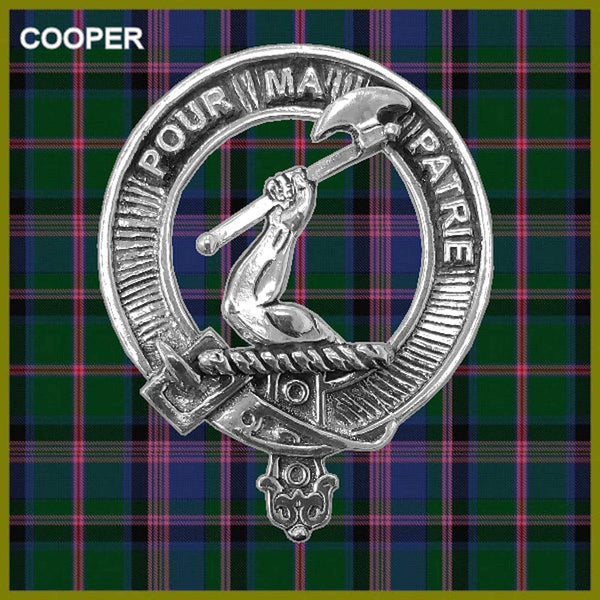 Cooper Scottish Clan Crest Badge Dress Fur Sporran