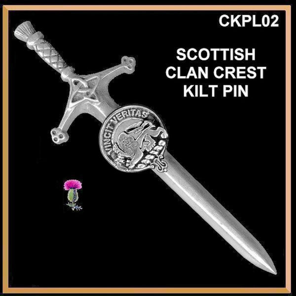 Baxter Clan Crest Kilt Pin, Scottish Pin ~ CKP02 - Celtic Studio