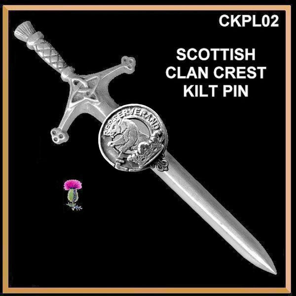 Beveridge Clan Crest Kilt Pin, Scottish Pin ~ CKP02 - Celtic Studio