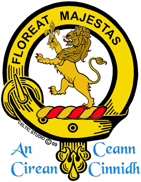 Brown Clan Crest Kilt Pin, Scottish Pin ~ CKP02 - Celtic Studio