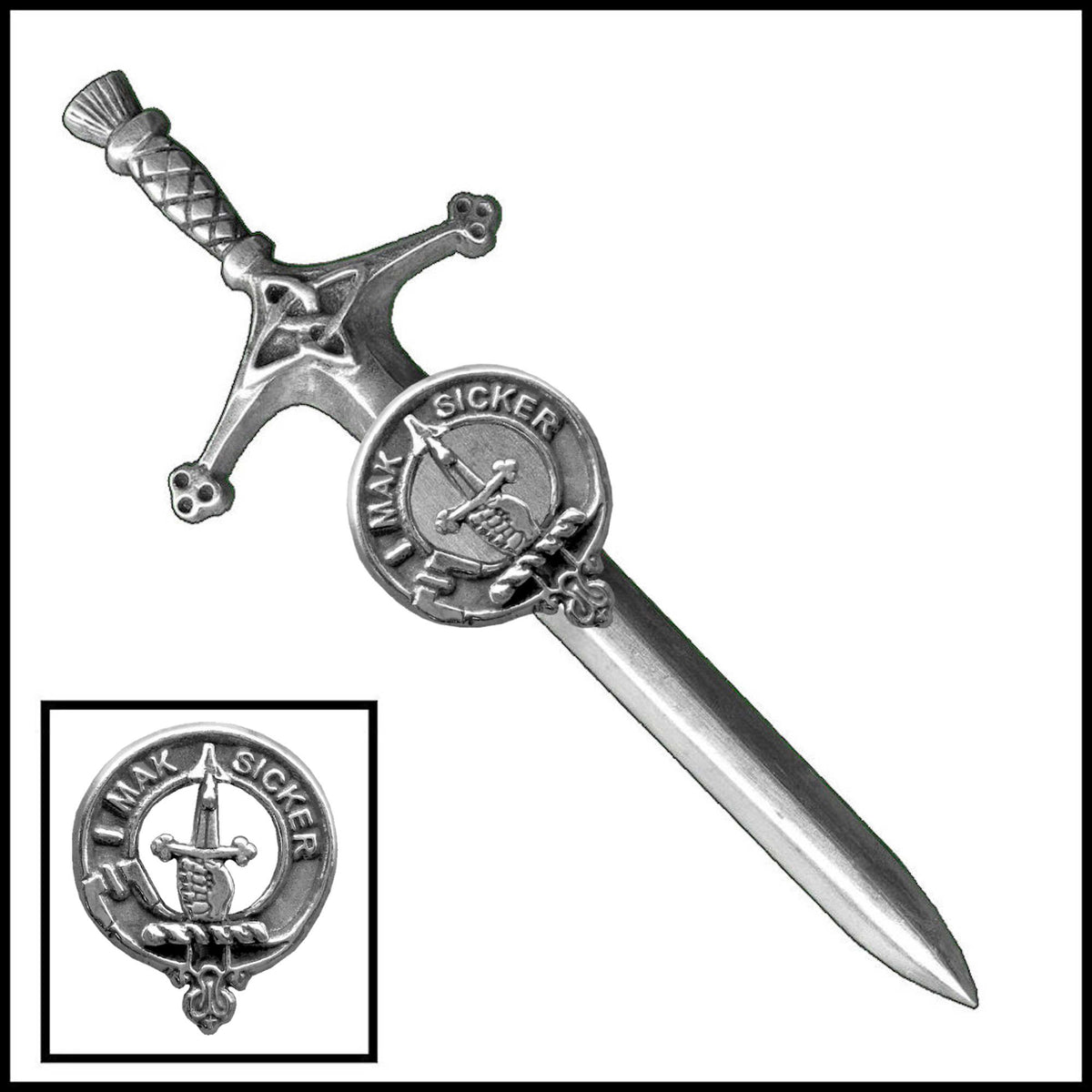 Kirkpatrick Clan Crest Kilt Pin, Scottish Pin ~ CKP02 – Celtic Studio