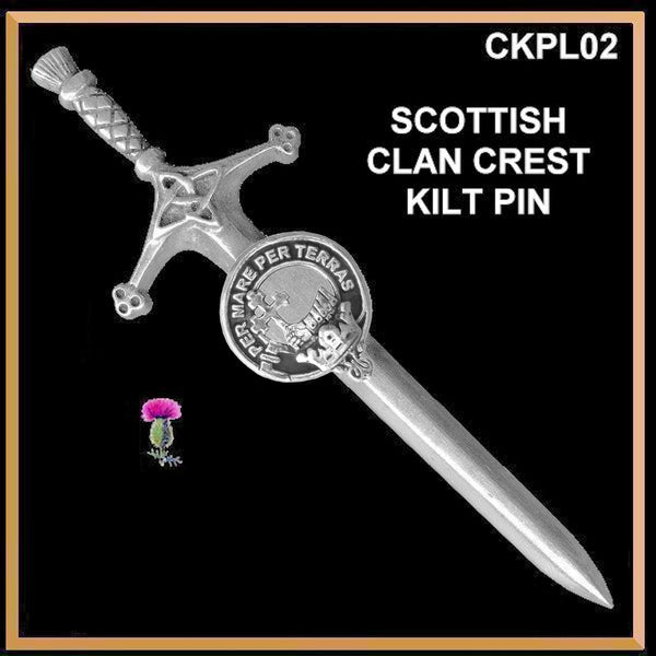 MacDonald (Isles) Clan Crest Kilt Pin, Scottish Pin ~ CKP02
