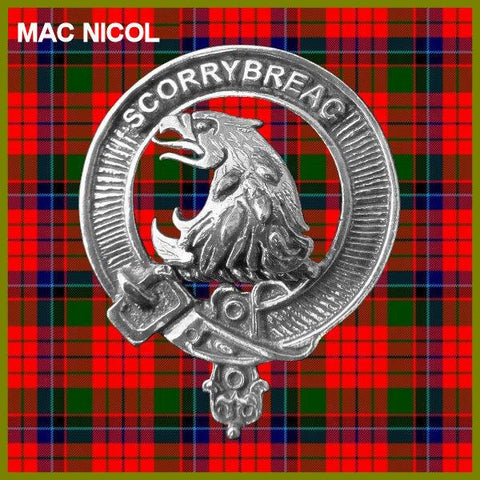 MacNicol Clan Crest Scottish Cap Badge CB02 - Celtic Studio