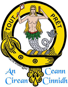 Murray (Mermaid) Clan Crest Kilt Pin, Scottish Pin ~ CKP02