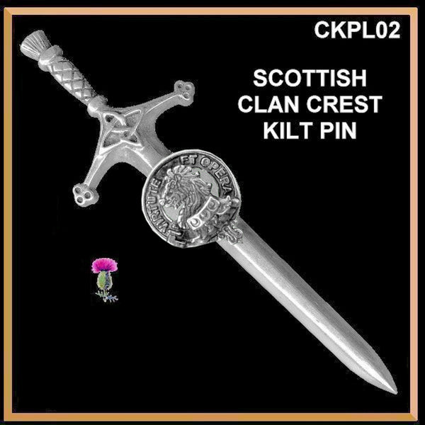 Pentland Clan Crest Kilt Pin, Scottish Pin ~ CKP02