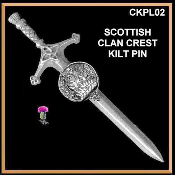 Snodgrass Clan Crest Kilt Pin, Scottish Pin ~ CKP02