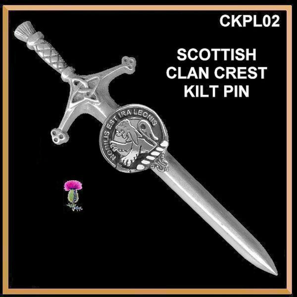 Stuart Clan Crest Kilt Pin, Scottish Pin ~ CKP02