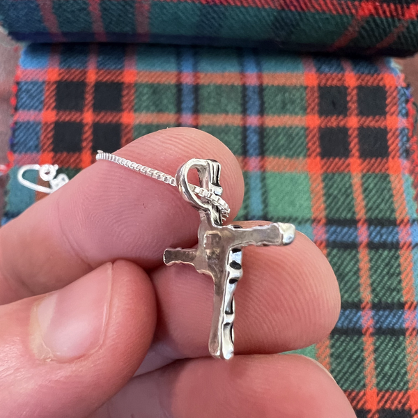 St. Brigid Celtic Cross Pendant, Irish Small, Sterling Silver