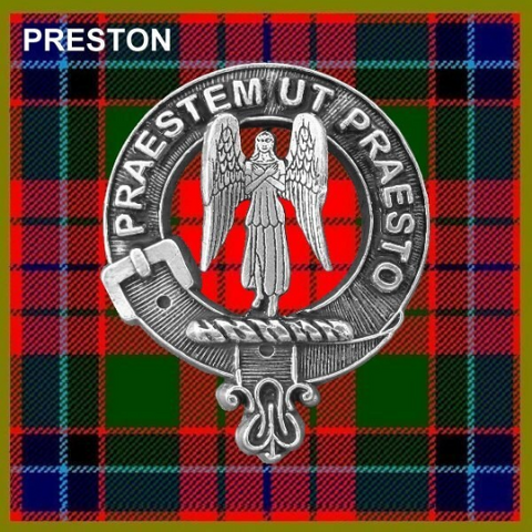 Preston Clan Crest Scottish Cap Badge CB02