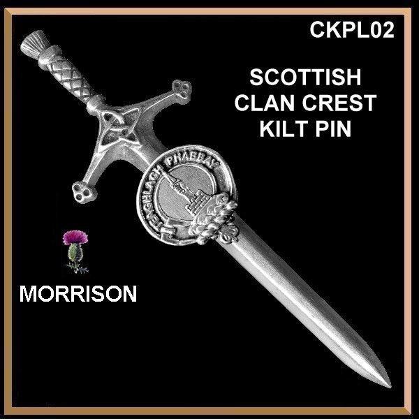 Morrison Clan Crest Kilt Pin, Scottish Pin ~ CKP02