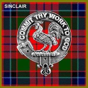 Sinclair Clan Crest Scottish Pewter Cap Badge CB01