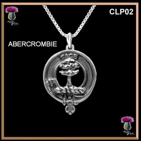 Abercrombie Clan Crest Scottish Pendant  CLP02