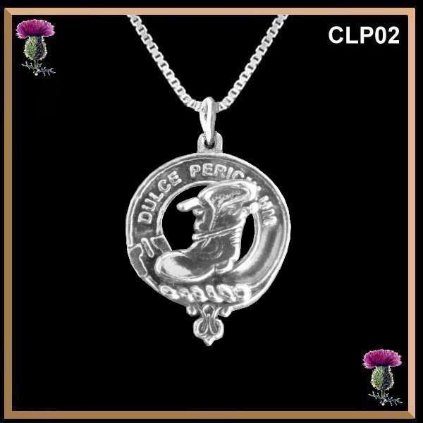 MacAulay Clan Crest Scottish Pendant  CLP02