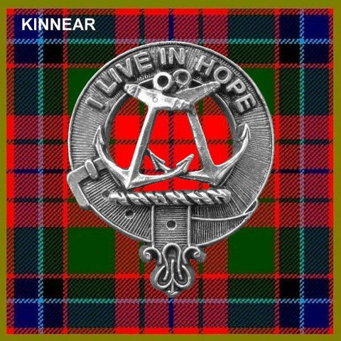 Kinnear Clan Crest Scottish Pewter Cap Badge CB01