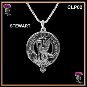 Stewart  Clan Crest Scottish Pendant CLP02