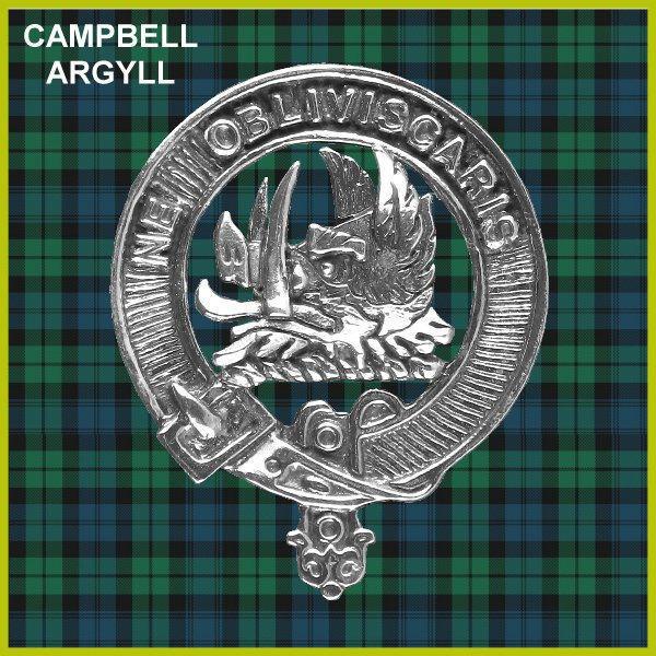 Campbell Argyll Clan Crest Badge Skye Decanter