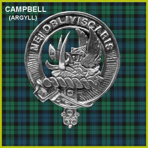 Campbell Argyll Clan Crest Scottish Cap Badge CB02