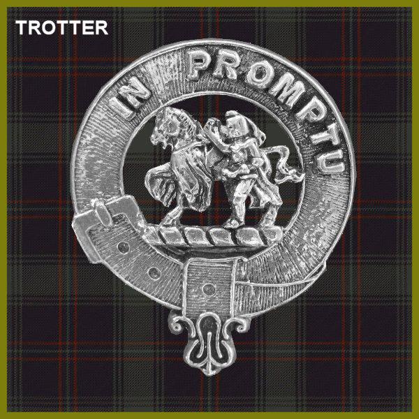 Trotter Clan Crest Scottish Cap Badge CB01