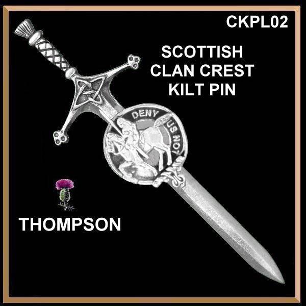 Thompson Clan Crest Kilt Pin, Scottish Pin ~ CKP02
