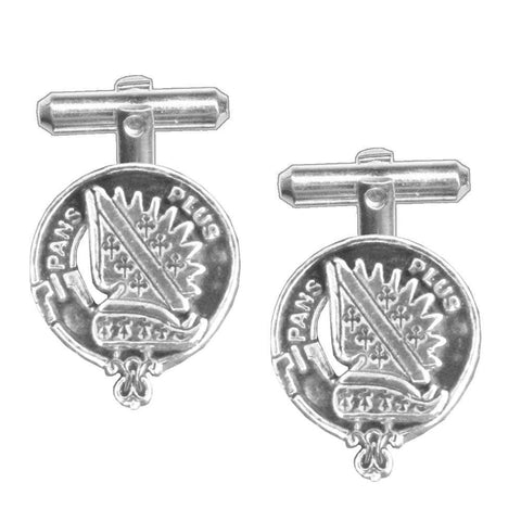 Marr Clan Crest Scottish Cufflinks; Pewter, Sterling Silver and Karat Gold