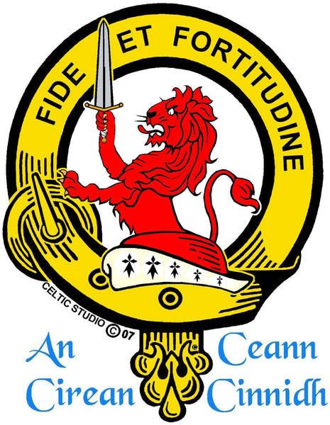 Farquharson Clan Crest Sgian Dubh, Scottish Knife