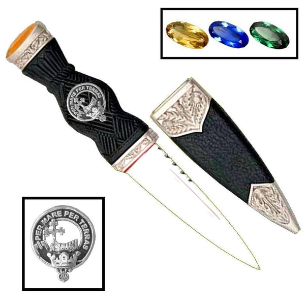 MacDonald (Donald) Clan Crest Sgian Dubh, Scottish Knife