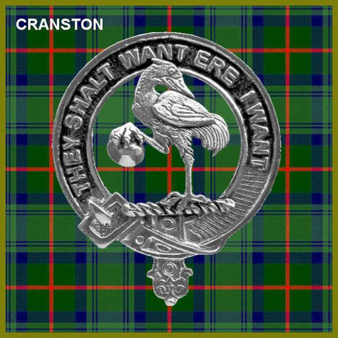 Cranston Clan Crest Scottish Cap Badge CB02