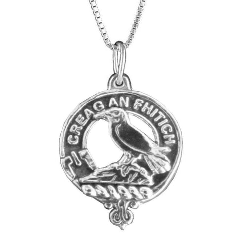 MacDONALD (Glengarry) Clan Crest Pendant - Sterling Silver CLP02