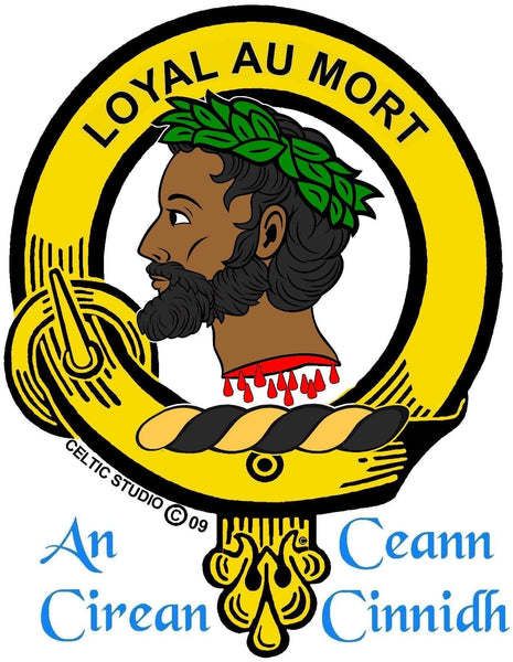 Adair Clan Crest Badge Skye Decanter
