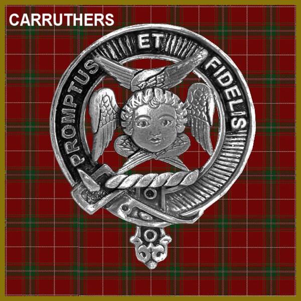 Carruthers Clan Crest Badge Skye Decanter