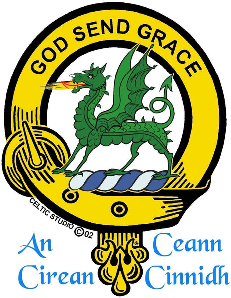 Crichton Clan Crest Badge Skye Decanter