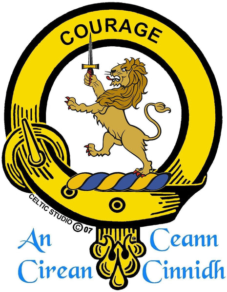 Cumming Clan Crest Badge Skye Decanter