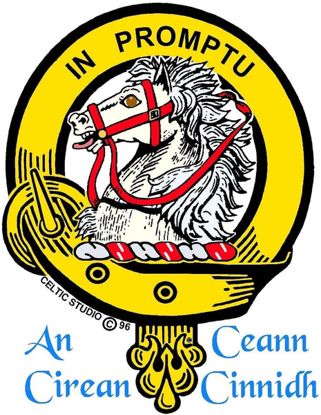 Dunbar Clan Crest Badge Skye Decanter