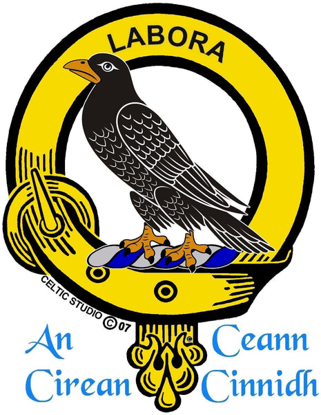 MacKie Clan Crest Badge Skye Decanter