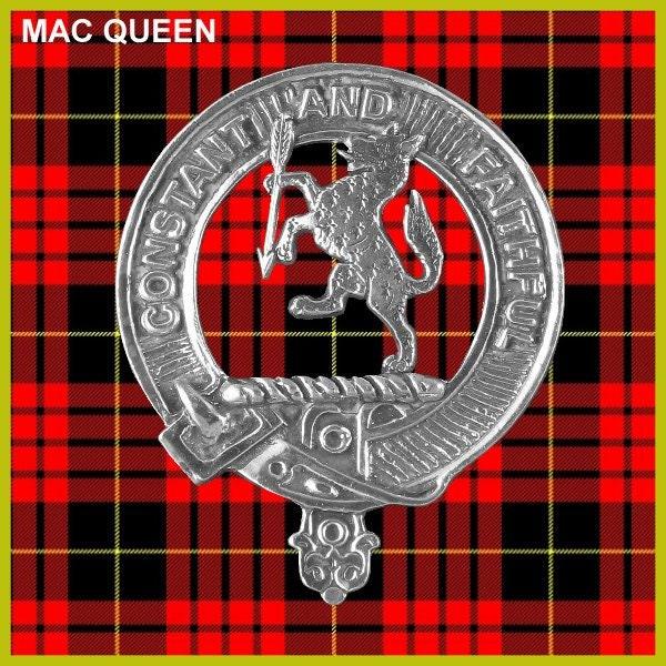 MacQueen Clan Crest Badge Skye Decanter