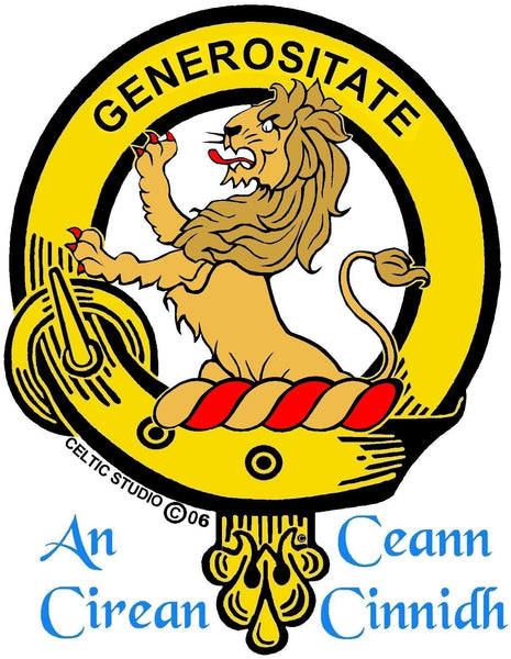 Nicholson (Lion) Clan Crest Badge Skye Decanter