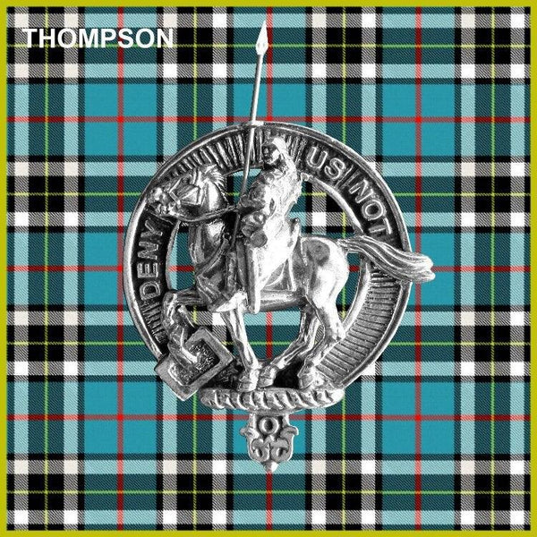 Thompson Clan Crest Badge Skye Decanter