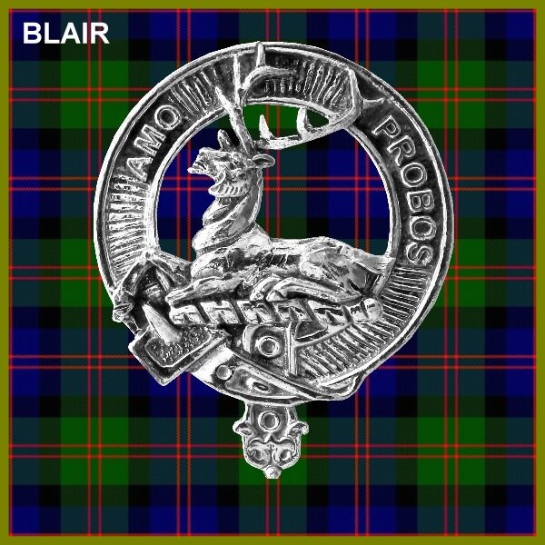 Blair 8oz Clan Crest Scottish Badge Stainless Steel Flask