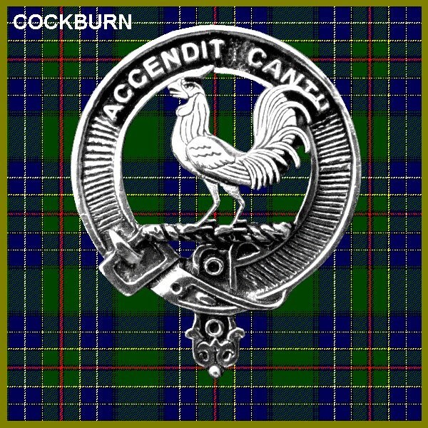 Cockburn 8oz Clan Crest Scottish Badge Stainless Steel Flask