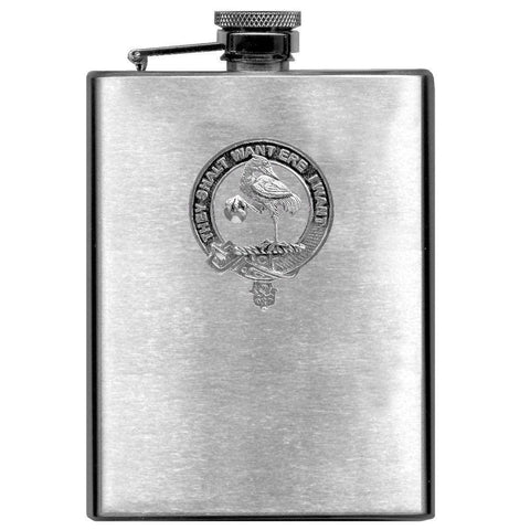 Cranston 8oz Clan Crest Scottish Badge Flask