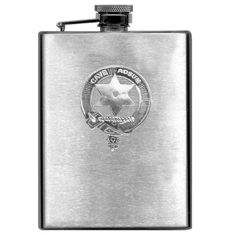 Jardine 8oz Clan Crest Scottish Badge Flask