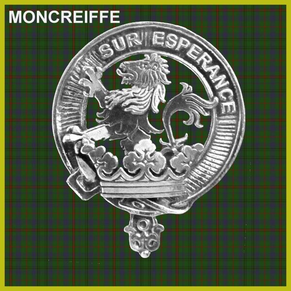 Moncreiffe 8oz Clan Crest Scottish Badge Stainless Steel Flask