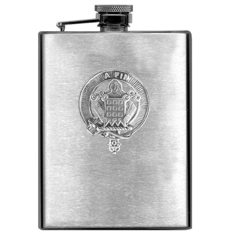 Ogilvie 8oz Clan Crest Scottish Badge Stainless Steel Flask