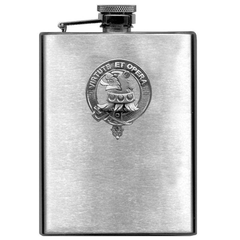 Pentland 8oz Clan Crest Scottish Badge Flask