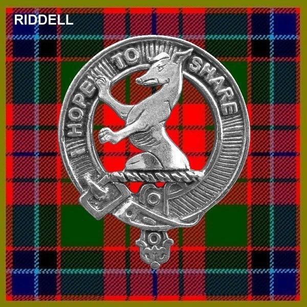 Riddell 8oz Clan Crest Scottish Badge Stainless Steel Flask