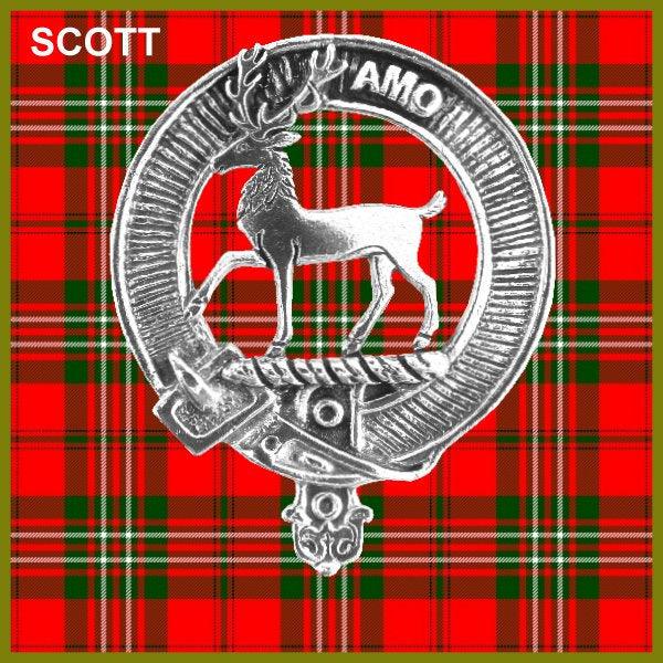 Scott 8oz Clan Crest Scottish Badge Stainless Steel Flask