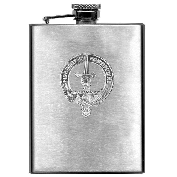 Shaw 8oz Clan Crest Scottish Badge Flask