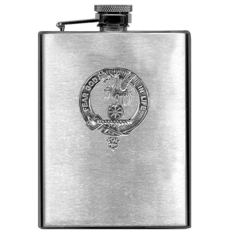 Somerville 8oz Clan Crest Scottish Badge Flask