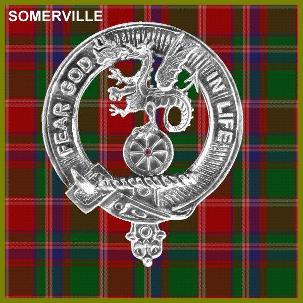 Somerville 8oz Clan Crest Scottish Badge Stainless Steel Flask